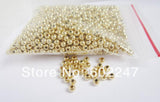 1000pcs Silver Plated Acrylic 4mm Spacer Beads Findings