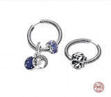 Butterfly Rose Pan Earrings for Women DIY 925 Sterling Silver