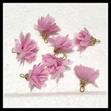500pcs Flower Pendants for Charms Bracelets Making Accessories