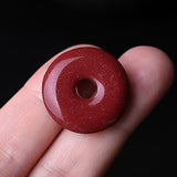 5A Natural Cinnabar Safety Knot Necklace Pendant