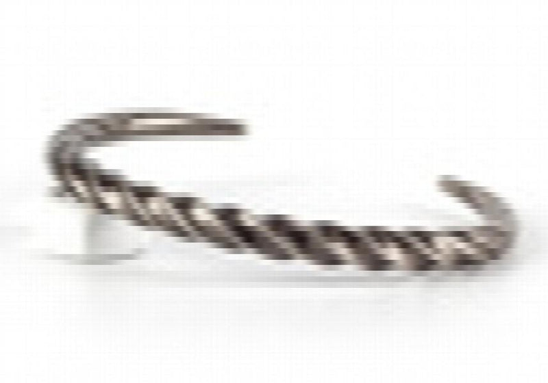 Men's Twist Stainless Steel Bracelet Horn Cuff Bangle
