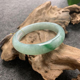 Zheru Natural Burmese Jade Light 54-62mm Bracelet Princess Jewelry