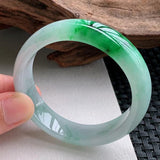 Zheru Jewelry Natural Light Green Burmese Emerald Bracelet