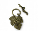 Vintage Toggle Clasps Bronze Charms DIY Jewelry Findings