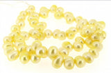 6mm Yellow Rice Freshwater Pearl Loose Beads for Necklace