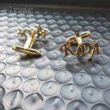 DOREMI Personalized Letter Cufflinks Name Cufflinks Accessories