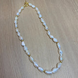 Baroque Pearl Necklace Freshwater Choker Wedding Jewelry