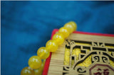 Natural Yellow Agate Bracelet Men Women Hand String