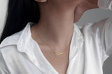 Name Necklace-Stainless Steel Personalized Minimalist Name Necklace