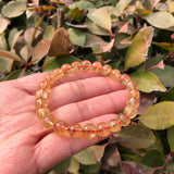 Fengbaowu Rainbow Citrine Bracelet Crystal Healing Stone Jewelry
