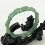 Adjustable Vintage Green Jade Bracelet Bangle