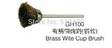 100pcs GH100 Brass Wire Cup Brush for Jewelry Making Polishing