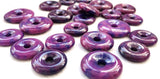 2pcs Sugilite Purple Violet Jadeite Jade Donut Beads 30mm 35mm 40mm