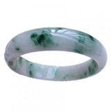 Zheru Jewelry Natural Burmese Jade Flower Two-Color Bracelet Princess Jewelry