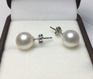 AAA+ 7-8MM Akoya Pearls Earrings 925 Sterling Silver
