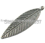 150pcs Tibetan Silver Leaf Charms for Jewelry Making