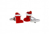Christmas Santa Claus Red Cufflinks L1679