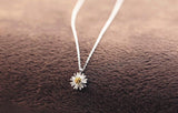 925 Silver Daisy Necklace Jewelry Wedding Gift