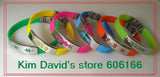 24pcs Mix Colour Silicone Bracelet Stainless Steel Buckle Bracelets