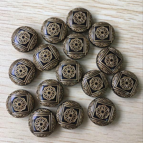 22mm Acrylic Coin Shape Beads for Jewelry DIY #008