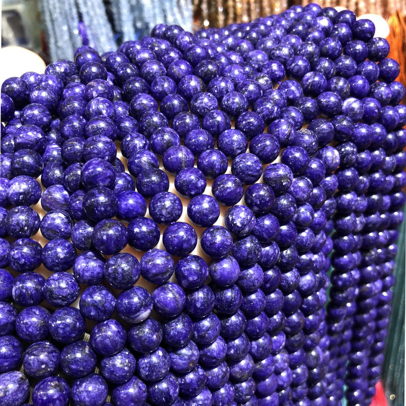 Purple Dragon Spar Beaded Round Spacer Beads for DIY Jewelry Making