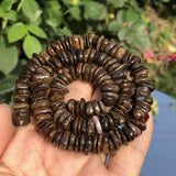 8-12mm Natural Bronzite Stone Freeform Dondelle Chips Beads