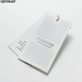 PK025 Foil Hang Tag Printing for Kids Clothes Personal Logo