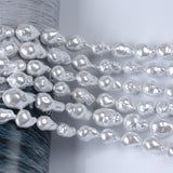 Natural Baroque Pearl Strand - Nucleated Plated Big