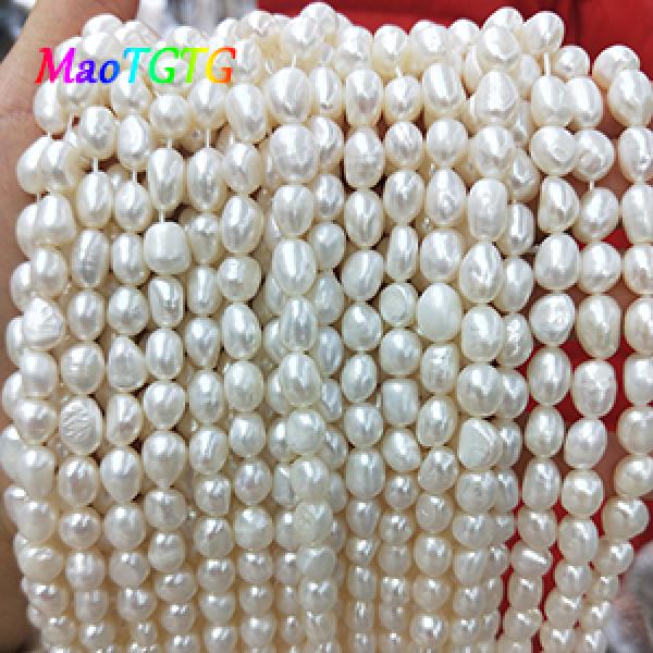 Freshwater Pearls Beads for Jewelry Making Necklace Bracelet Rice Shape