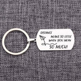 Personalized Stainless Steel Keychain - Engraved Anniversary Gift