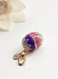 Easter Egg Bunny Charm Women Handbag Zipper Key Chains Moves Pendant