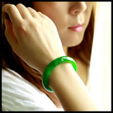 Zheru Burmese Emerald Green Bracelet 54-64mm