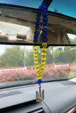 Ukrain Map Necklace Prayer Beads Rosary Ukrainian Flag Mnini Jewelry