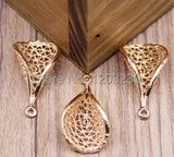 Zinc Alloy Cartoon Leaf Pendants DIY Jewelry Making
