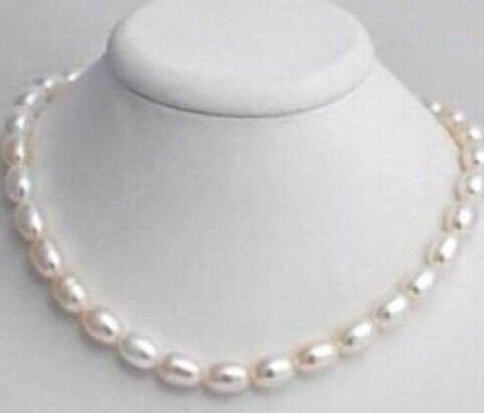 Freshwater Pearl Rice Necklace 7-8mm