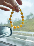 Aragonite Crystal Bead 925 Silver Bracelet Jewelry Gift Women