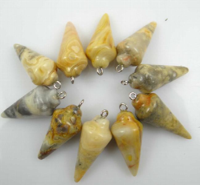 Labradorite Lapis Turquoise Quartz Crystal Pendant Jewelry Making Accessories