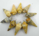 Labradorite Lapis Turquoise Quartz Crystal Pendant Jewelry Making Accessories