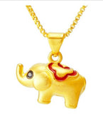 3D Elephant Pendant Pure Copper Plated Real Jinsha Solid Elephant