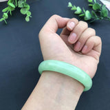 Burmese Jadeite Light Green Bracelet Princess Jewelry