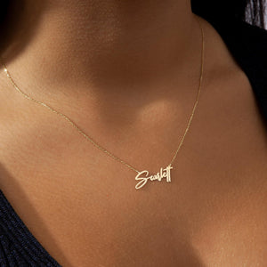 Custom Stainless Name Necklace, Dainty Personalized Jewelry