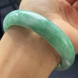 Zheru Jewelry Natural Myanmar Emerald 54-64mm Green Bracelet Princess