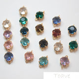 Color-Retaining Hanging Plated Double Diamond Pendant DIY Material