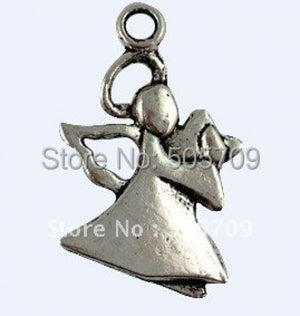 160Pcs Tibetan Silver Praying Angel Charms