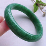 Natural Burmese Jadeite Light Green 54-62mm Bracelet Princess Jewelry