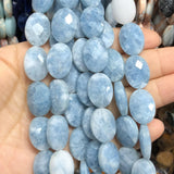 13X18mm Faceted Oval Aquamarines Amethys Labradorite Spacer Beads