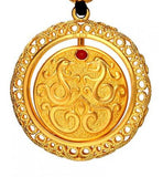 European Hot Woman Party Birthday Wedding Gift Vintage Round Peace Buckle