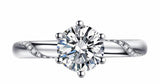 Women's Tibetan Silver Ring with Natural Zirconia Stone