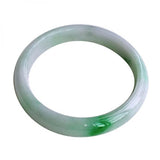 Natural Burmese Jade Light Bracelet 54-64mm Princess Jewelry Gift
