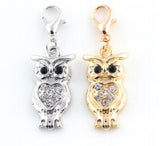 20PCS Owl Hang Pendant Charms DIY Accessories For Locket (Gold/Silver)